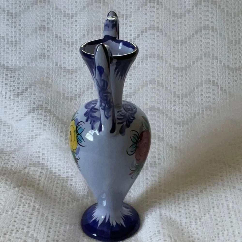 Vintage Hand Painted Vestal Portuguese Bud Vase - Picture 8 of 16